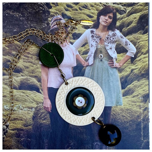 Anthro “Crème de Menthe Necklace” by Lenora Dame - Picture 6 of 11